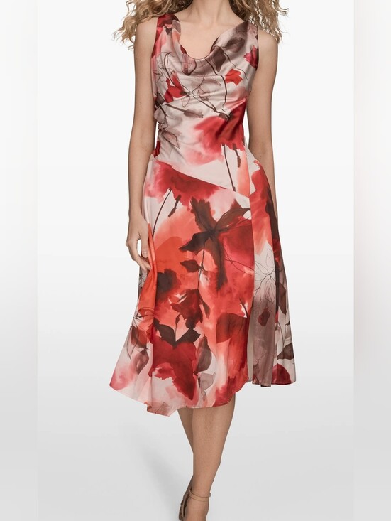 Donna Karan Dresses & Skirts - Floral Satin Dress
Donna Karan New York